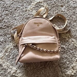 Michael Kors Blush Leather Mini Backpack